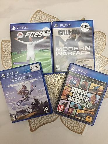 Видеоигры и приставки: FC 25- 70m Cod: Modern Warfare-35 Gta V- 35m Horizon zero down-25m — 1