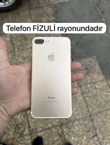 iphone 5e: IPhone 7 Plus, 128 GB, Qızılı, Barmaq izi — 1