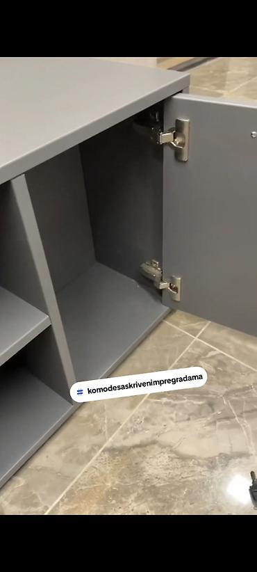 Komode: Komoda sa skrivenim pregradama Se izradjuje u Univera debljine 18mm — 19