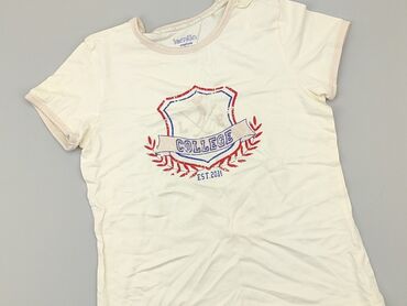 białe letnia bluzki: T-shirt, M, stan - Bardzo dobry
