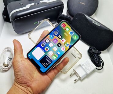 Apple iPhone: IPhone X, Б/у, 64 ГБ, Белый, Чехол, В рассрочку, 100 % — 20