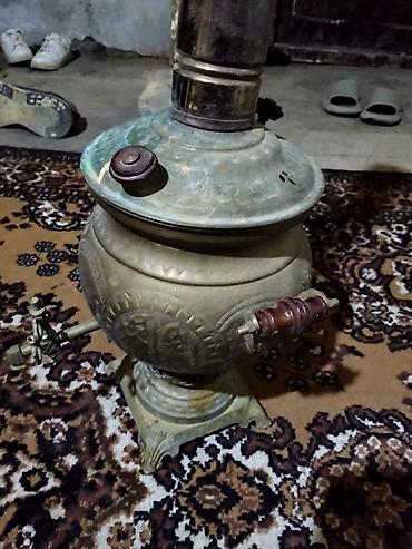 tiktok seyfe: Misgərlik naxışlı klassik samovar - Material: pirinç/metal gövdə — 1