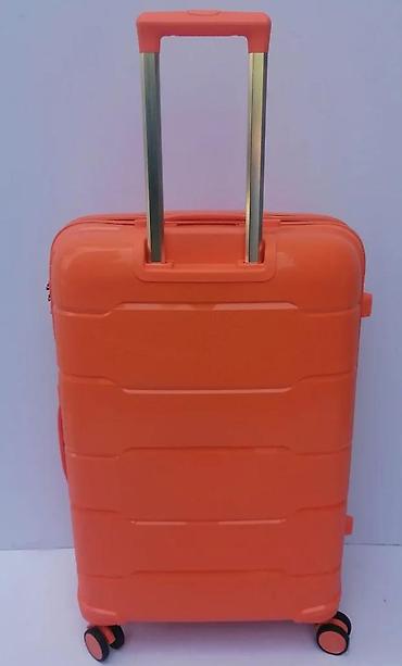 Putni koferi i torbe: Tvrdi kofer na točkiće – narandžaste boje - Materijal: čvrsta ABS/PC — 6