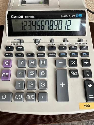 Druga oprema za računare i laptopove: Canon BP37-DTS Bubble Jet računarski kalkulator sa štampom - — 4