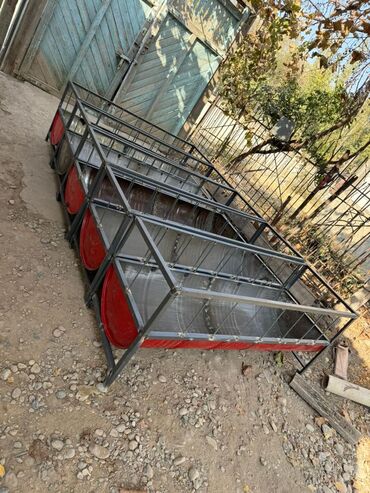 Товары и оборудование для с/х животных: Кормушки для КРС/овец/коз из металлических бочек - Длинные желобные — 5