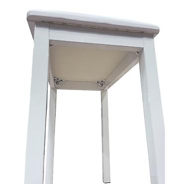 Masalar: Ağ rəngli kompakt masa - Minimalist dizayn: düzbucaqlı masaüstü — 6