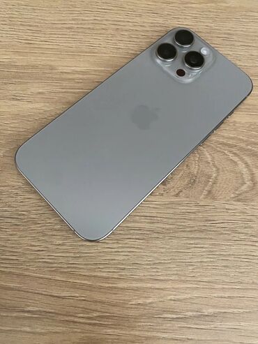 нодбук кампютер: IPhone 16 Pro Max, 256 ГБ, Natural Titanium, Заряддоочу түзүлүш, Каптама, Кабель, 100 %