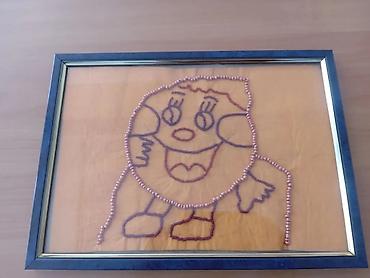 Панно: Панно в технике изонить (string art) - Ручная работа: на деревянном — 6