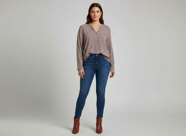 białe bluzki plus size: Women's blouse, size XL