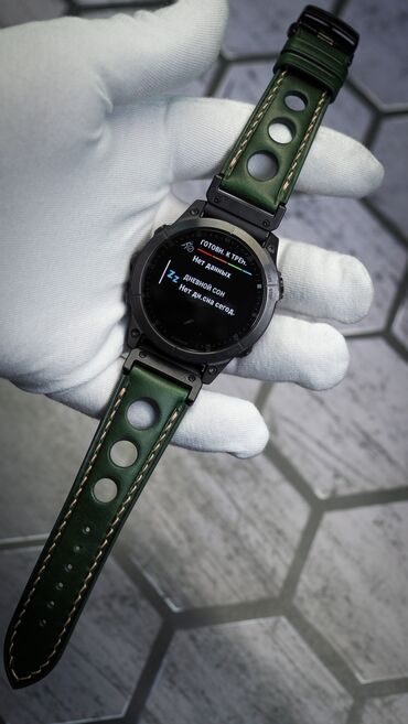 Ремешки, браслеты для часов: Ремешки для Garmin из кожи, ручная работа. 22, 26 мм Есть в наличии и — 11