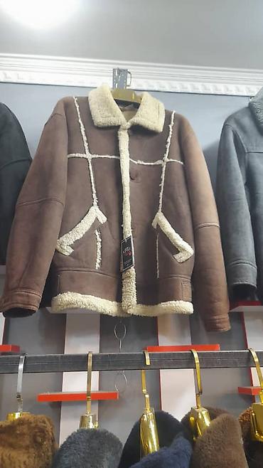 Дубленки: Дубленка, Авиатор, Турция, Короткая модель, Все размеры — 43