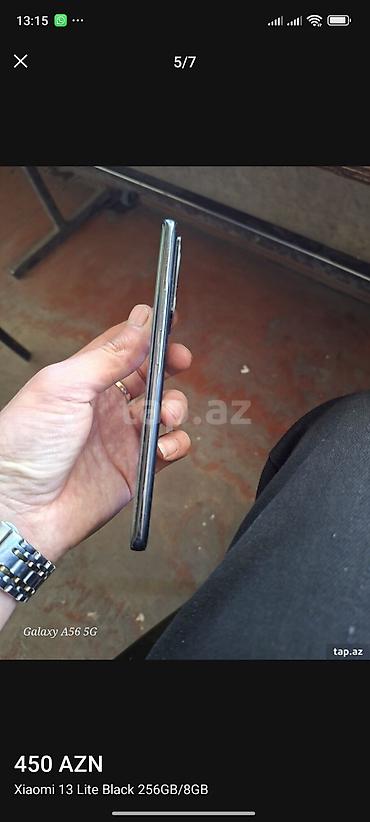 çoxlu oyun: Xiaomi 13 Lite, 256 GB, rəng - Qara, 
 İki sim kartlı — 6