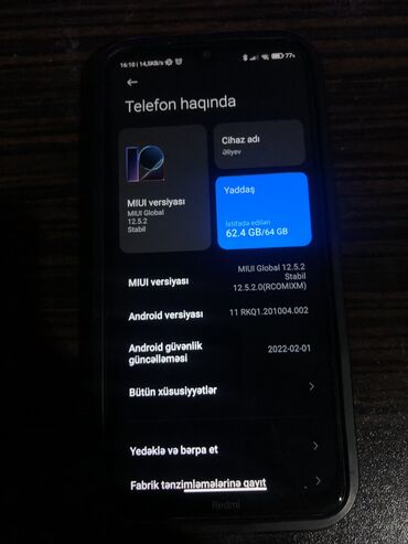 Другие Автомобили: Redmi Note 8, 64 ГБ, цвет - Голубой, Битый, Сенсорный, Отпечаток пальца