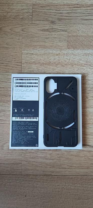 sony ses: Nothing Phone (1) – A063, Qara, 12+8 GB RAM / 256 GB yaddaş — 6