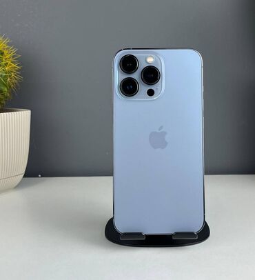 смартфоны sharp: IPhone 13 Pro, Новый, 128 ГБ, Sierra Blue, Зарядное устройство, Защитное стекло, Коробка, 85 %