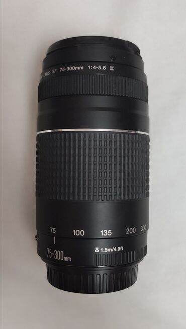 aztelekom sumqayit: Salam.Canon lens 75-300mm 1:4-5.6 ||| (1.5 m/4.9 ft) Demək olar