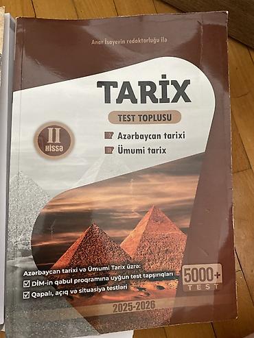 Testlər: Test toplusu Anar İsayev 2ci hissə
Həm ümumi tarix həm Az tarixi — 2