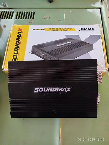 tozsoran avtomobil: SOUNDMAX SX-3200.4 – 4 kanallı Class AB avtomobil gücləndiricisi - — 1