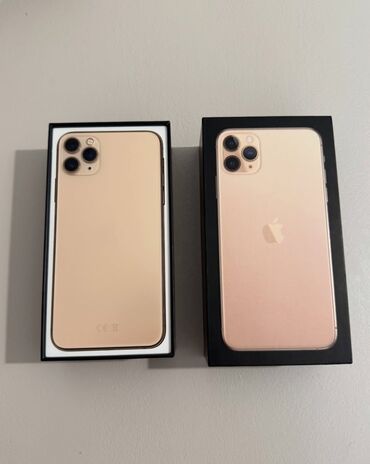 iphone es5: IPhone 11 Pro Max, 64 GB, Qızılı, Zəmanət, Face ID, Sənədlərlə