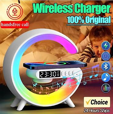 saat alanlar: 🔌 Wireless Charger 4-in-1 — LED Lampa, Bluetooth Kolonka, Stolüstü — 1
