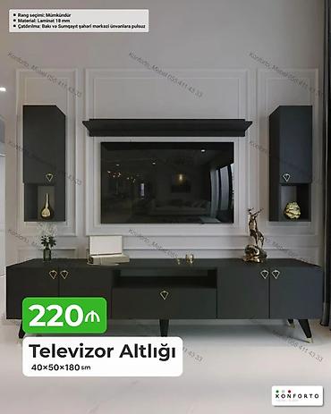 tv 43: Televizor altlığı – müasir dizayn Ölçü: 40×50×180 sm Material — 1