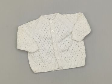 sweterek niemowlęcy biały: Kardigan, Wcześniak, stan - Bardzo dobry