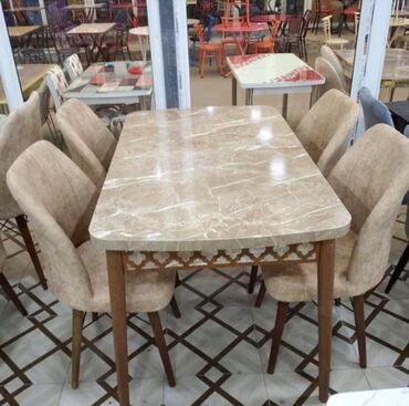 Masa və oturacaq dəstləri: Mətbəx üçün, Yeni, Açılan, Dördbucaq masa, 4 stul — 16