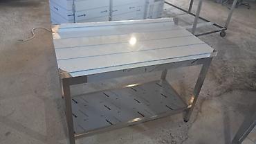 Нержавейки: Mətbəx üçün peşəkar iş masası - Material: paslanmayan polad (çərçivə — 3