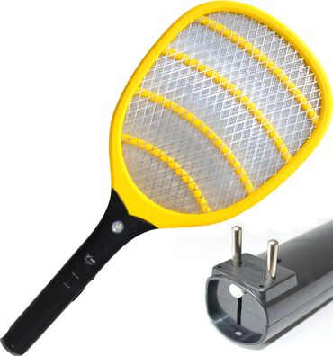 Пылесосы: Электрическая мухобойка от сети с фонариком Yage YG D003 желтая
