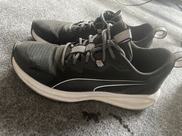 беговые красовки: Кроссовки Puma, мужская модель для бега/тренировок. - Цвет: черный с