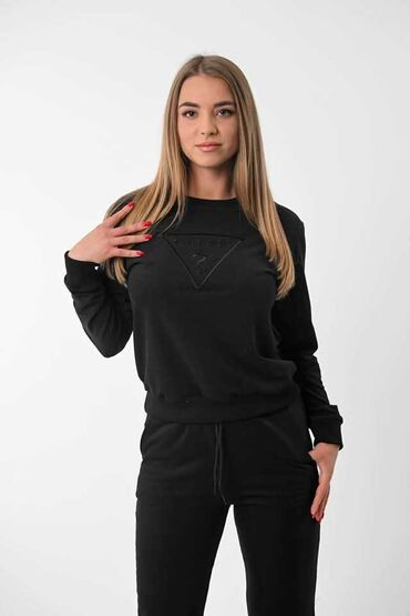 sivi tech fleece zenski: Guess, Single-colored