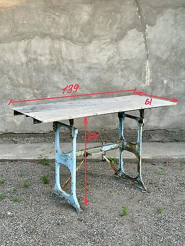 зеркало настольные: Кухонный стол, Б/у, Прямоугольный, Раскладной — 4