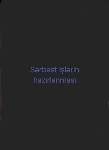 Медицина, фармацевтика: Xidmət: Sərbəst işlərin hazırlanması Təklif edilənlər: - Fənlər üzrə