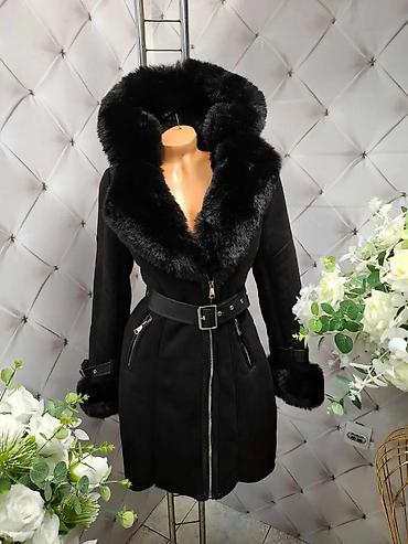 Zimske jakne: Ženska zimska jakna/kaput sa krznom - Elegantna silueta do iznad — 1