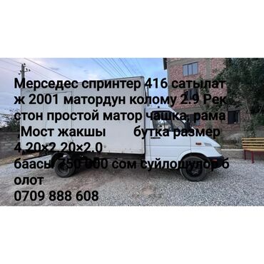 бус в горы: Mercedes-Benz 416: 2001 г., 2.9 л, Механика, Дизель, Бус