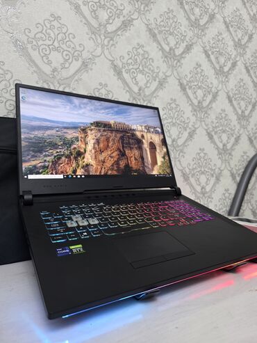 асус рог стрикс g15: Ноутбук, Asus, 16 ГБ ОЗУ, Intel Core i7, 17.3 ", Б/у, Игровой, память NVMe SSD