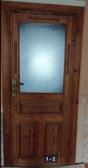 işlenmiş ev qapilari: Дерево Межкомнтаная дверь 80х200 см, Б/у