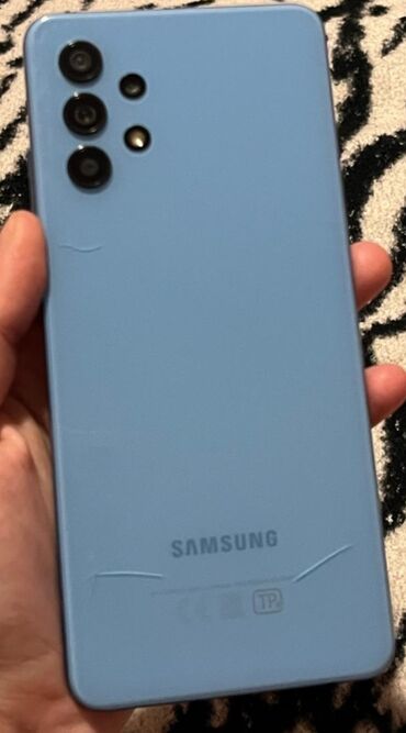 samsunq tel: Samsung Galaxy A32, 64 ГБ, цвет - Голубой, Две SIM карты