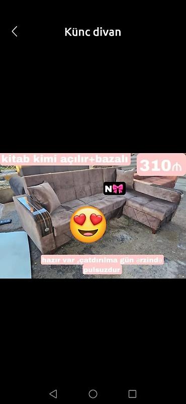 ucuz künc divan: Künc divan, Yeni, Açılan, Bazalı — 1