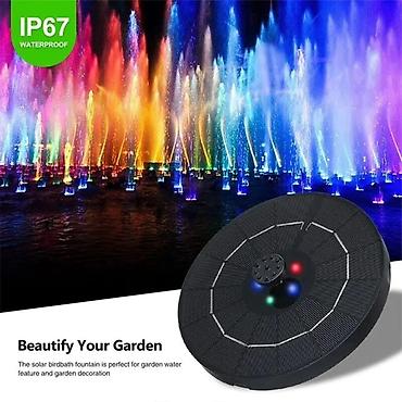 Baštenske česme: LED RGB Solarna fontana Cena: 2400 Potpuno je kontrolisana solarnom — 1