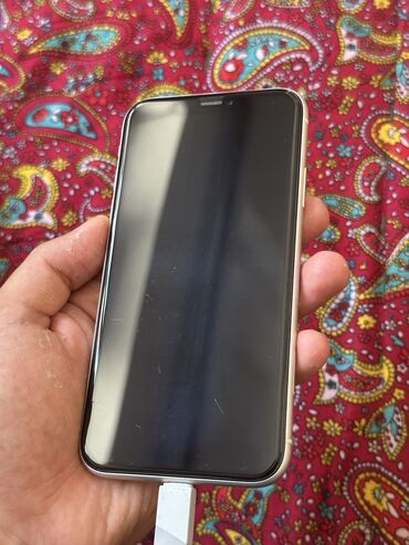 бузук телефон: IPhone Xr, Б/у, 128 ГБ, Белый, Защитное стекло, 86 %