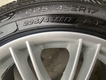 авто шыны: Дөңгөлөктөр монтажда 225 / 45 / R 17, Кыш, Комплект, Жеңил унаалар, Куйма, тешиктери - 5