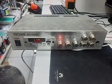 Audio: VECARO BT-50UZ Public Address Amplifier - Güc və idarəetmə: Ön — 2