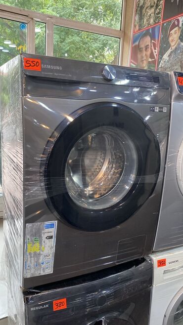 masin ucun maqnitofon: Samsung paltaryuyan maşın – ön yükləməli, qrafit/qara korpus, iri