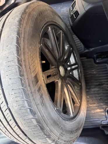 чехол на запаску: Колеса в сборе 225 / 55 / R 17, Лето, Б/у, Запаска, Легковые, Литые, отверстий - 5