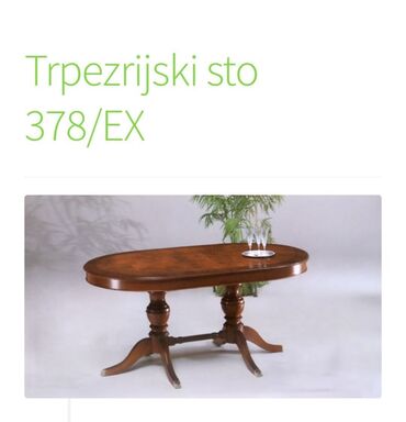 Stolovi: Prodajem trpezarijski sto proizvođača Dekor Kruševac, dimenzija — 2