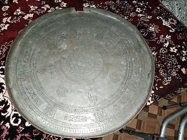 Məhsul: Naxışlı mis/bakır sini (iri ölçülü, əl işçiliyi) Təsvir: -