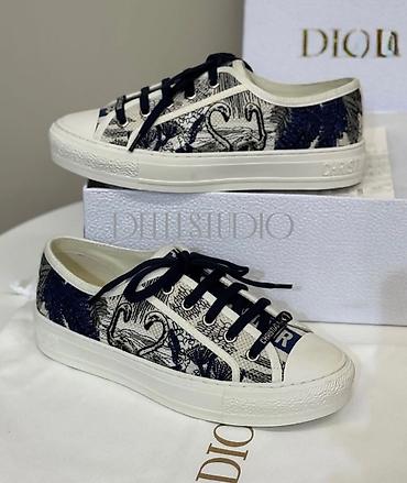 кеды dior: Кроссовки, 38, Dior, Новый, цвет - Белый, Самовывоз, Платная доставка — 1