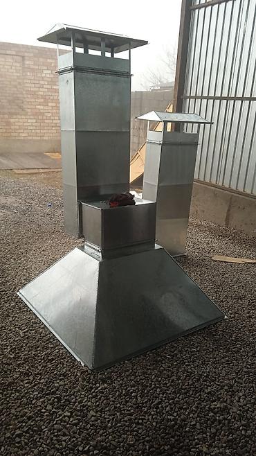 Установка вытяжек и вентиляции: Оцинкованные воздуховодные зонты/колпаки для приточно‑вытяжной — 27