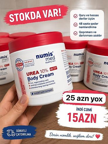 aloe vera qiyməti: Numis Med – quru və həssas dəri üçün peşəkar qulluq seriyası 1) Urea — 1